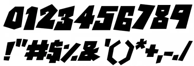 RockBiter Italic Font OTHER CHARS