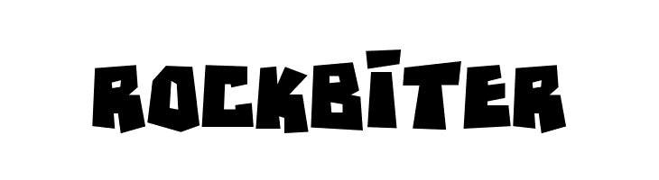 RockBiter  フリーフォントのダウンロード