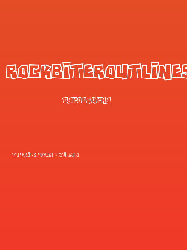 RockBiterOutlines Poster