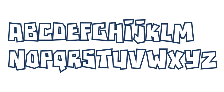 RockBiterOutlines Lowercase