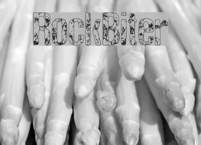 RockBiter Font examples