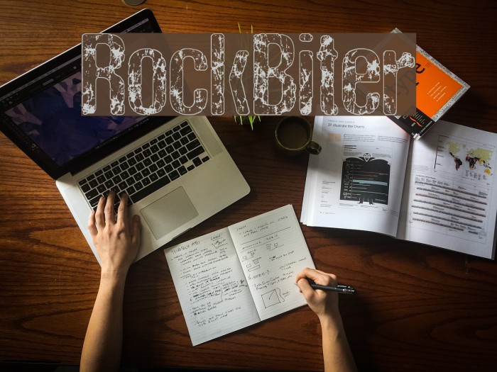 RockBiter Font examples
