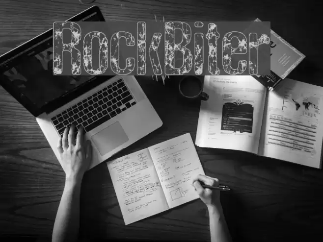 RockBiter Font examples