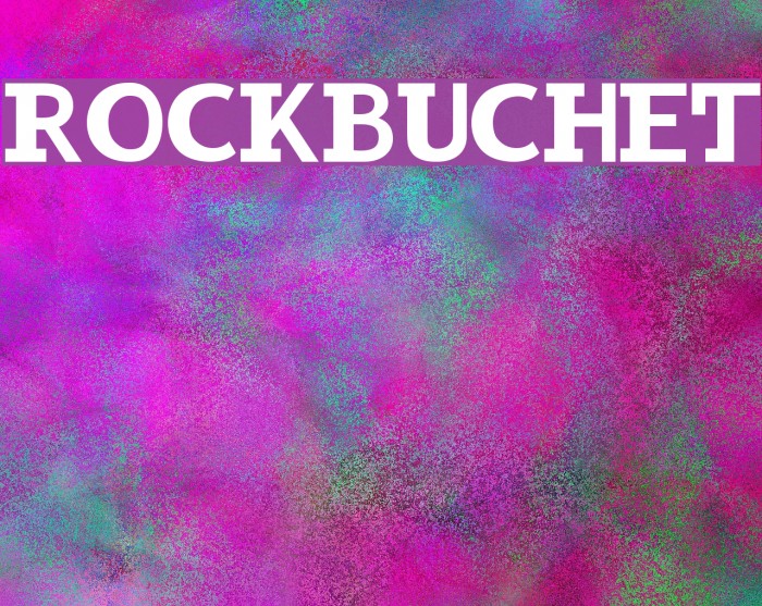 RockBuchet Font examples