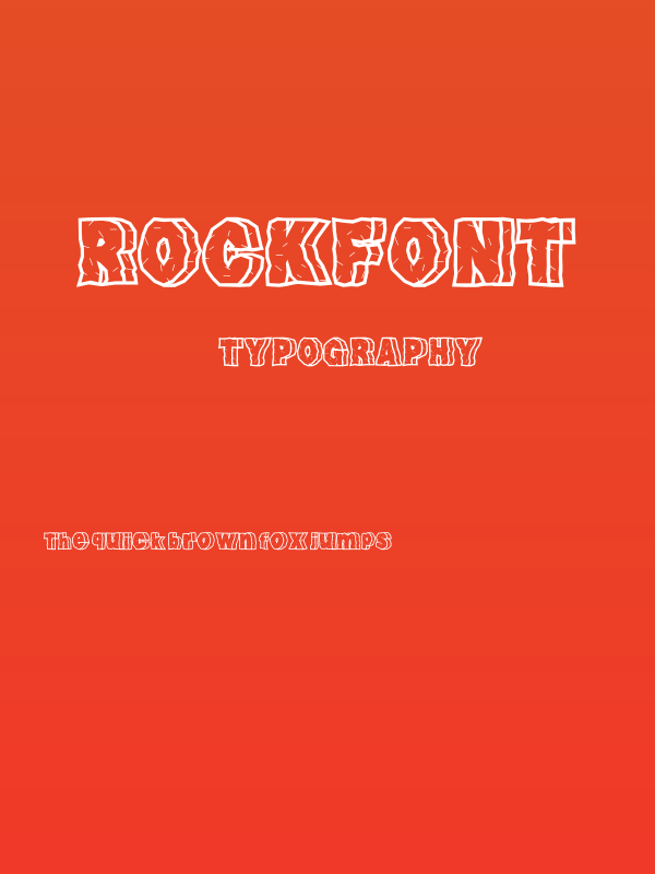 RockFont Poster
