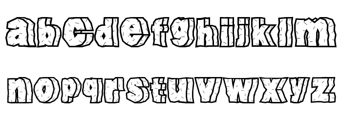 RockFont Font LOWERCASE