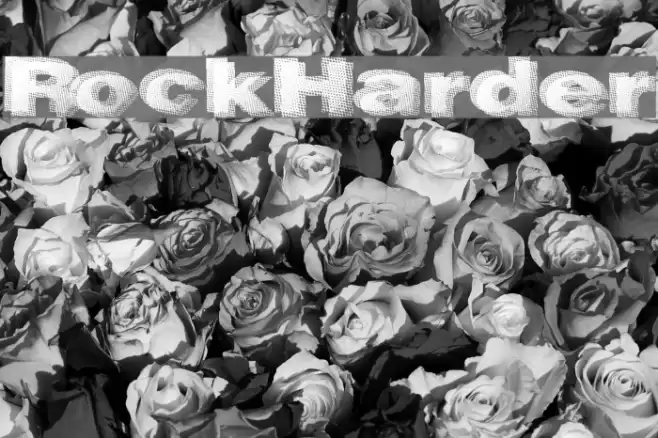 RockHarder Font examples