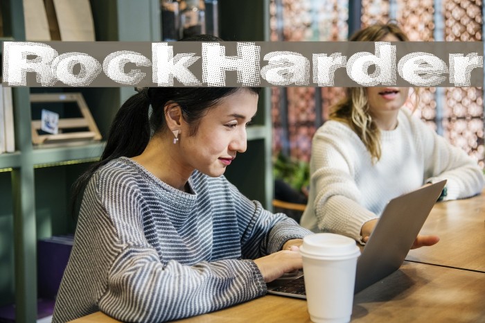 RockHarder Font examples