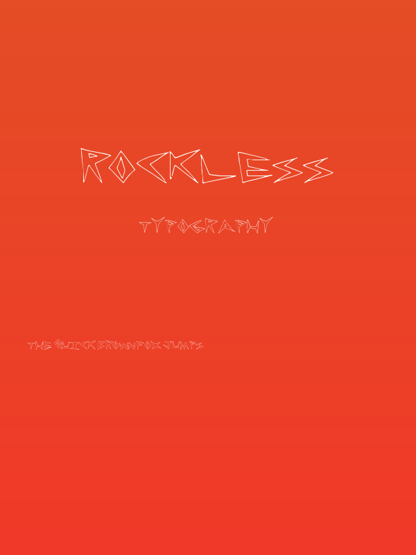 RockLess Poster
