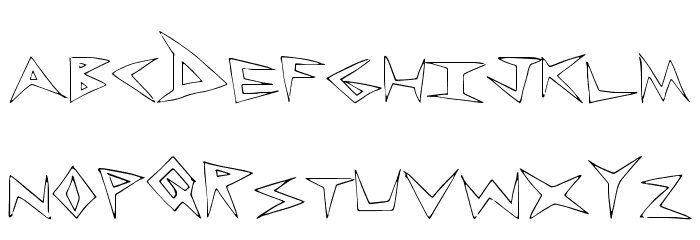 RockLess Font LOWERCASE