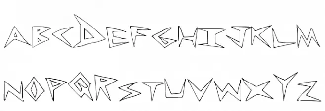 RockLess フォント 小文字