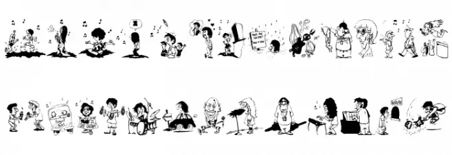 RockNRollTime Font Litere mari