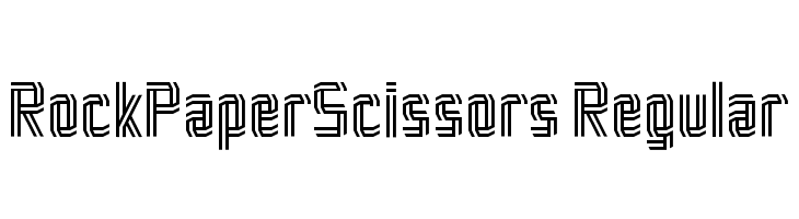RockPaperScissors-Regular  Скачать бесплатные шрифты