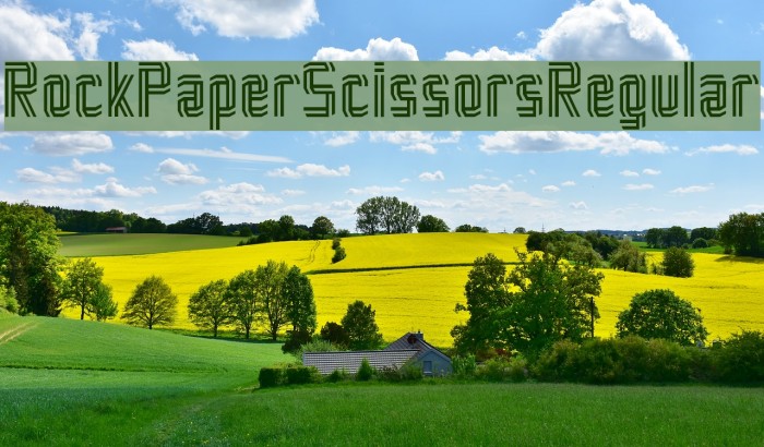RockPaperScissors-Regular Font examples