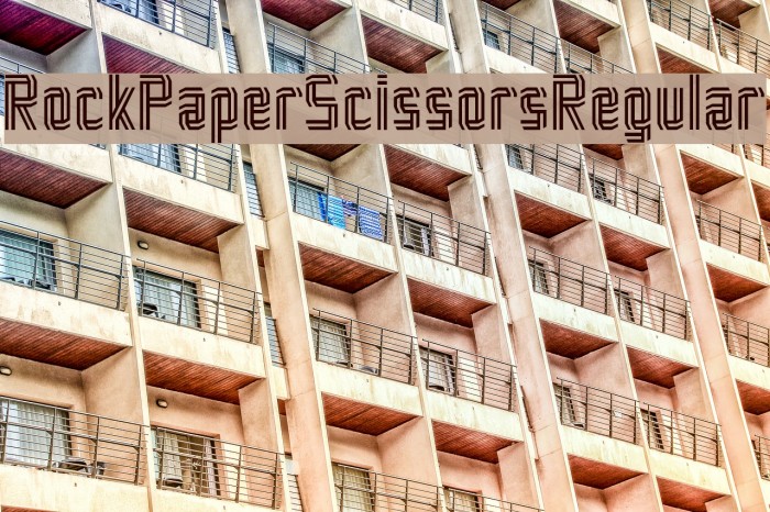 RockPaperScissors-Regular Font examples
