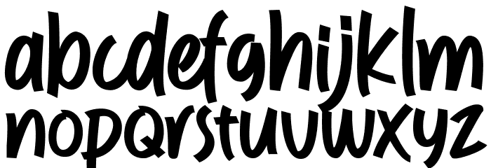 RockStyle Font LOWERCASE