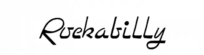 Rockabilly  Frei Schriftart Herunterladen