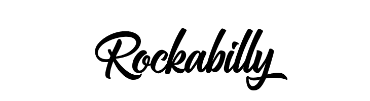 Rockabilly  フリーフォントのダウンロード