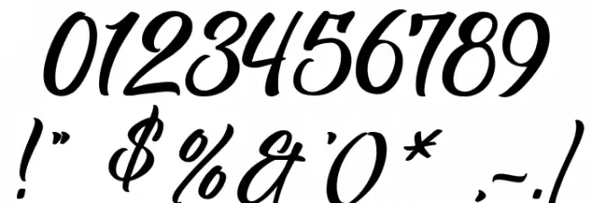 Rockabilly Font OTHER CHARS