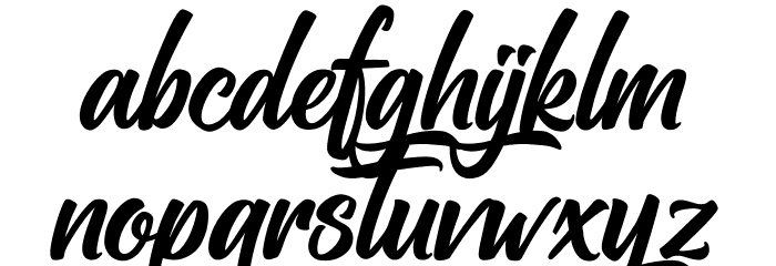 Rockabilly Font LOWERCASE