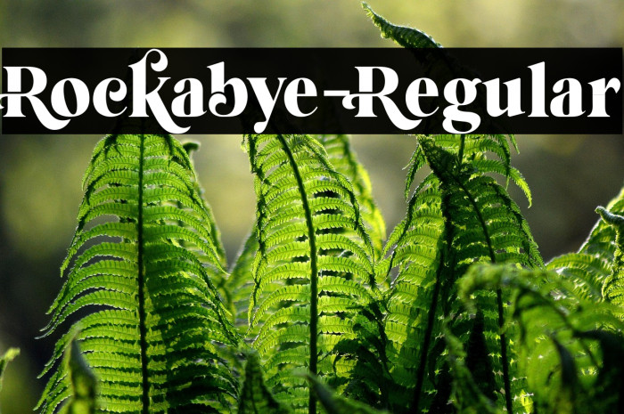 Rockabye-Regular Example 3