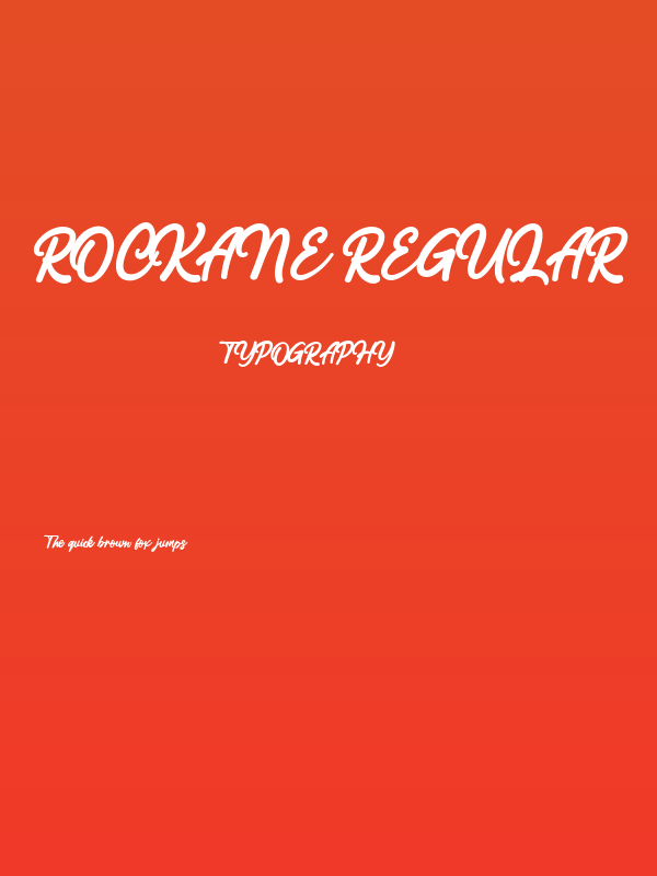 Rockane Regular Poster