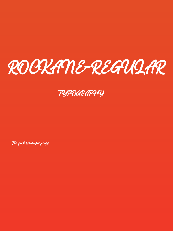 Rockane-Regular Poster
