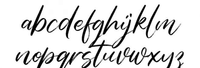 Rockaths FREE Schriftart Kleinbuchstaben