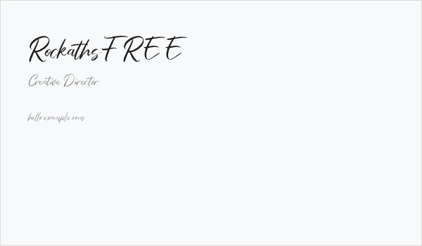 RockathsFREE Business Card