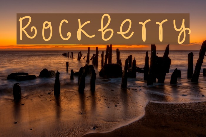 Rockberry Font examples