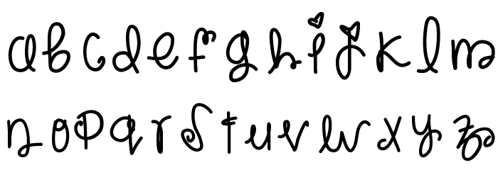 Rockberry Font LOWERCASE