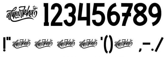 Rockbitz Font OTHER CHARS