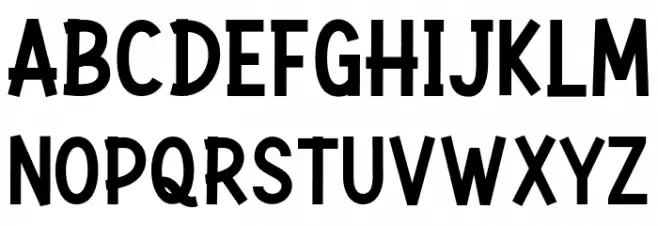 Rockbitz Schriftart Kleinbuchstaben
