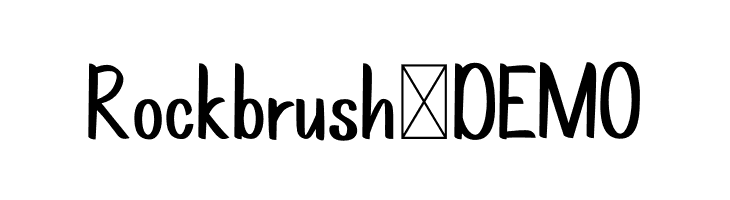 Rockbrush-DEMO  Frei Schriftart Herunterladen