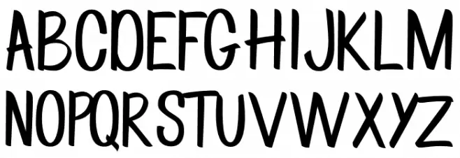 Rockbrush-DEMO 字体 大写