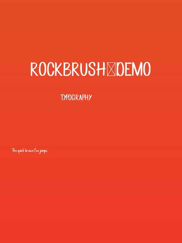 Rockbrush-DEMO Poster