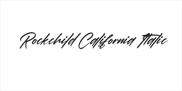 Rockchild California Italic Logo
