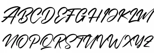 Rockchild California Font UPPERCASE