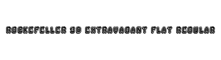Rockefeller 3D Extravagant Flat Regular  font caratteri gratis