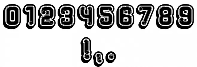 Rockefeller 3D Extravagant Flat Regular Font OTHER CHARS