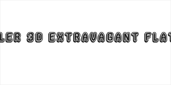 Rockefeller 3D Extravagant Flat Regular Logo