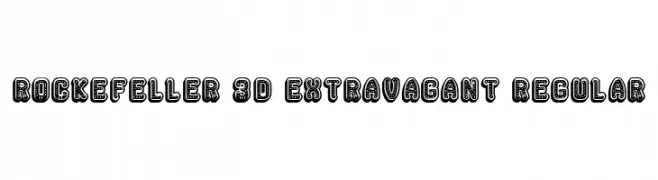 Rockefeller 3D Extravagant Regular  Fuentes Gratis Descargar