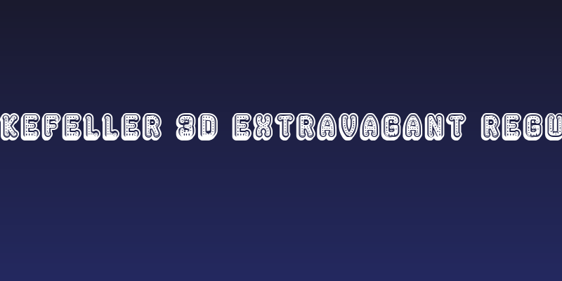 Rockefeller 3D Extravagant Regular Social Header