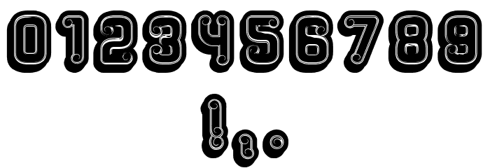 Rockefeller 3D Fancy Flat Regular Font OTHER CHARS
