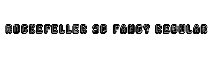 Rockefeller 3D Fancy Regular  لخطوط تنزيل