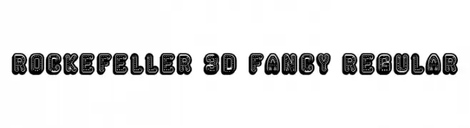 Rockefeller 3D Fancy Regular  Fuentes Gratis Descargar