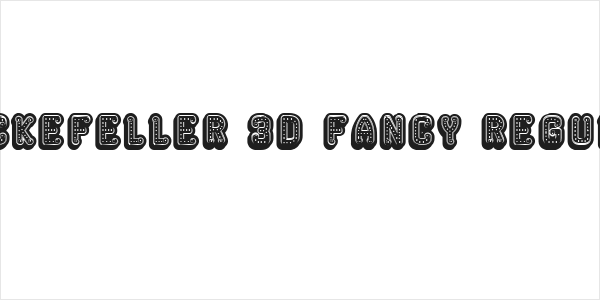 Rockefeller 3D Fancy Regular Logo