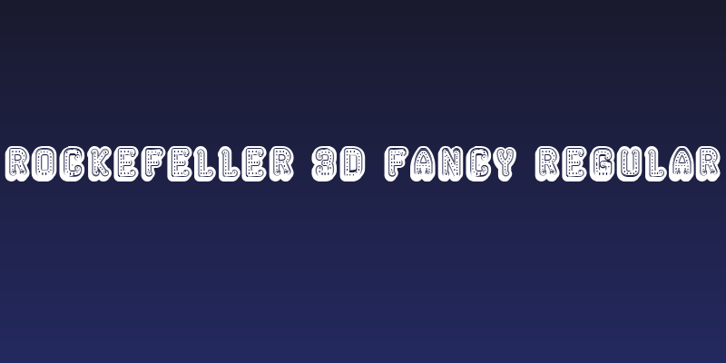 Rockefeller 3D Fancy Regular Social Header