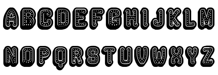 Rockefeller 3D Fancy Regular Font LOWERCASE