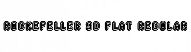 Rockefeller 3D Flat Regular  नि: शुल्क फ़ॉन्ट्स डाउनलोड